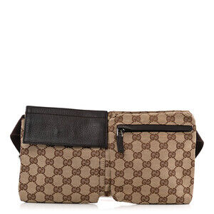 Gucci Gg Double Pocket Belt Bag Dark #180754G59B